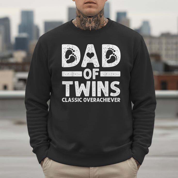 Dad Of Twins Classic Overachiever Cool Twin Dad Men Sweatshirt