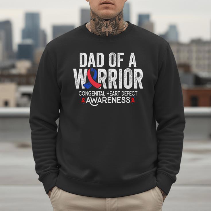 Dad Of a Warrior CHD Congenital Heart Defect Awareness CHD Men Sweatshirt