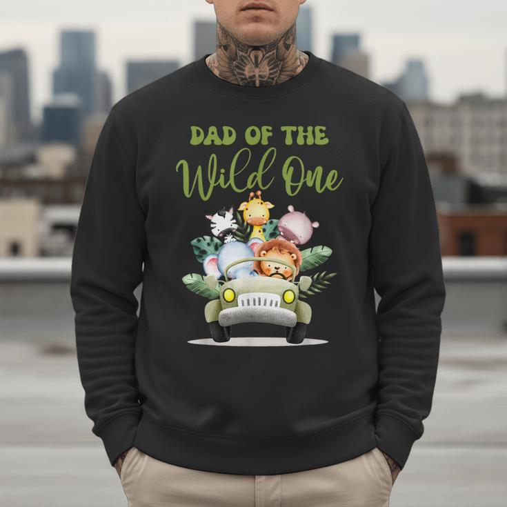Dad Of The Wild One 1st Birthday Safari Family Matching Men Sweatshirt