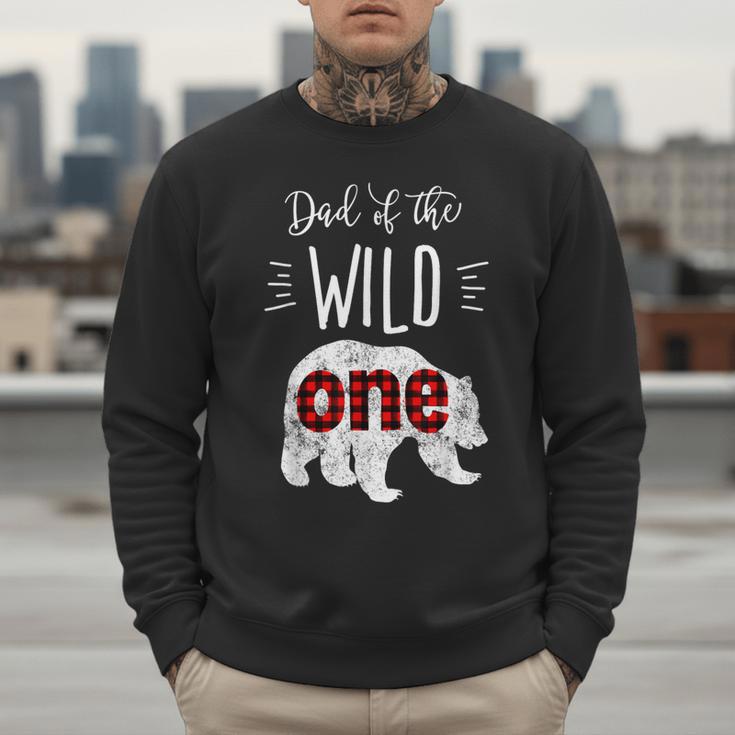 Dad Of The Wild One Shirt Bear Lumberjack 1st Birthday Tee Men Sweatshirt
