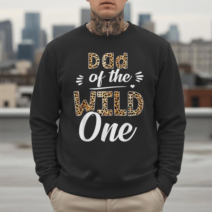 Dad Of The Wild One Zoo Themed 1st Birthday Party Men Sweatshirt