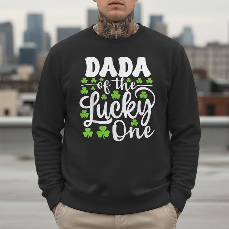 Dada Of The Lucky One First Birthday St Patrick's Day Men Sweatshirt