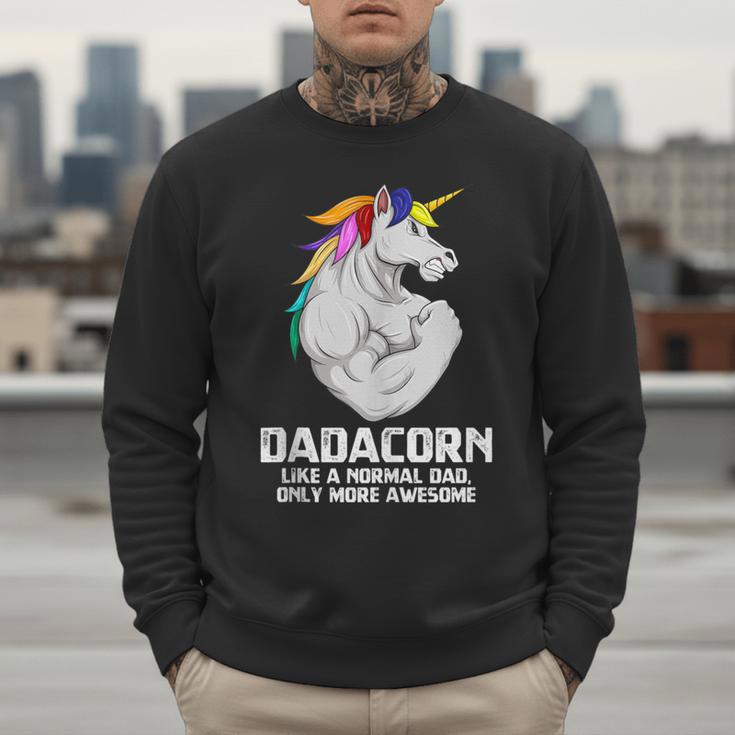 Dadacorn Muscle Dad Unicorn Fathers Day Men Sweatshirt Dadacorn Muscle Dad Unicorn Fathers Day Men Sweatshirt