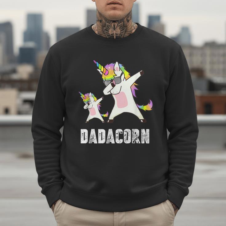 Dadacorn Shirt Unicorn Dad And Baby Best Father Men Sweatshirt