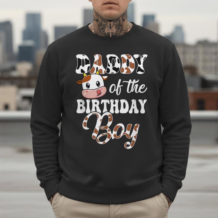 Daddy Of The Birthday Boy Cow Farm 1St Birthday Boy Men Sweatshirt Daddy Of The Birthday Boy Cow Farm 1St Birthday Boy Men Sweatshirt