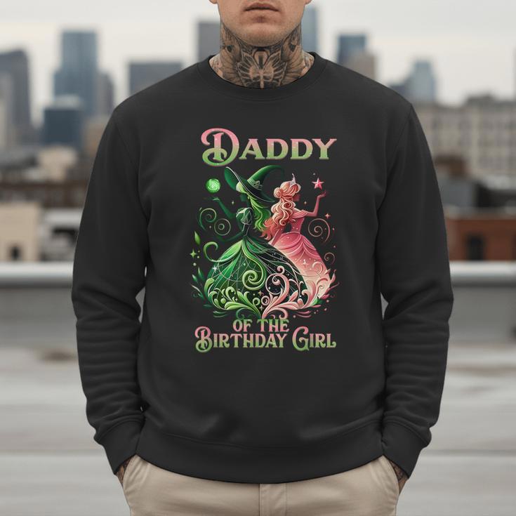 Daddy Of The Birthday Girl Pink And Green Family Matching Men Sweatshirt