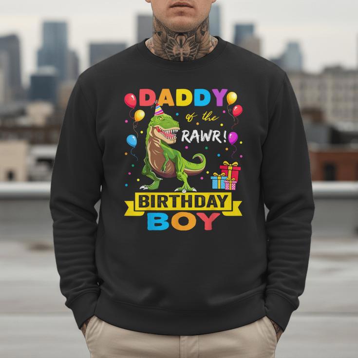 Daddy Dinosaur Shirt Cute Birthday Boy Family Apparel Men Sweatshirt
