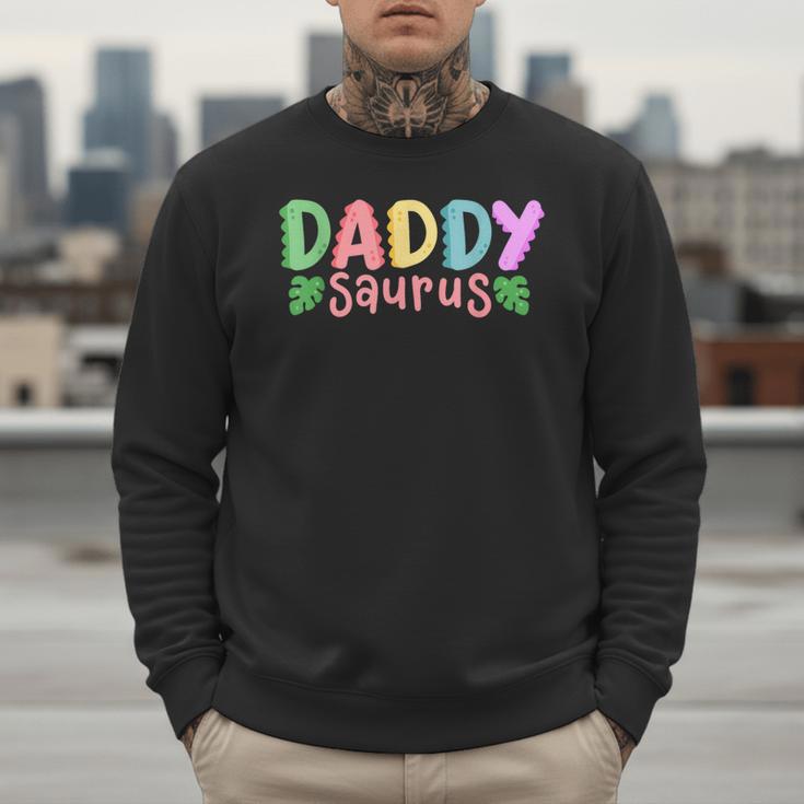 Daddy Saurus Kids Dinosaur Birthday Party Family Matching Men Sweatshirt Daddy Saurus Kids Dinosaur Birthday Party Family Matching Men Sweatshirt