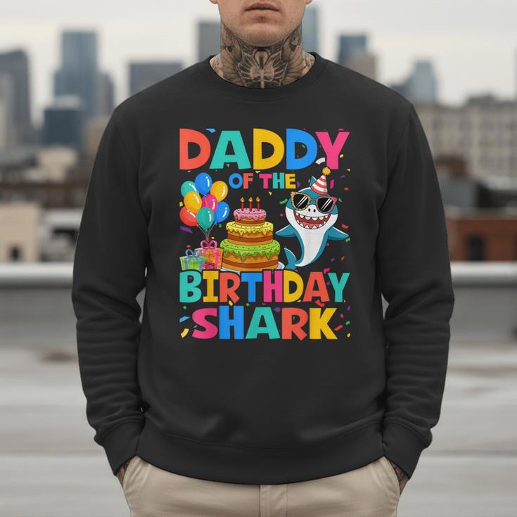 Daddy Of The Shark Birthday Dad Matching Family Men Sweatshirt