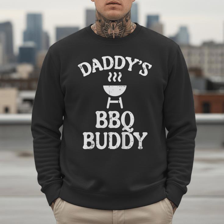 Daddys BBQ Buddy Cute Barbecue Family Match Boys Girls Kids Men Sweatshirt