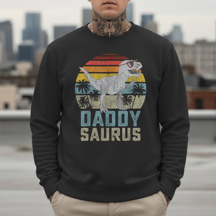 DaddysaurusRex Dinosaur Daddy Saurus Family Matching Men Sweatshirt