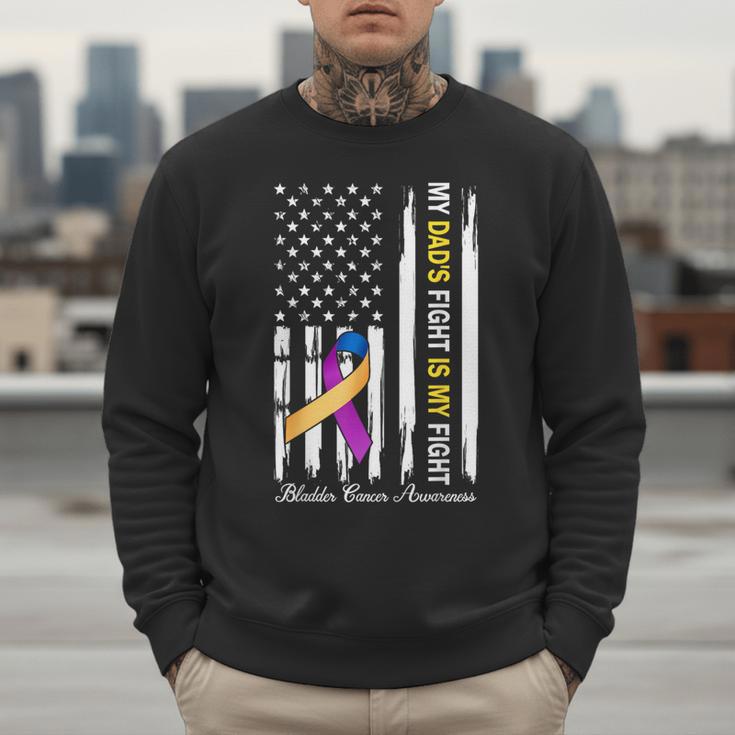 My Dad's Fight Is My Fight Bladder Cancer Awareness Men Sweatshirt