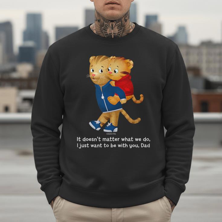 Daniel And Dad Tiger Dark Shirt Men Sweatshirt