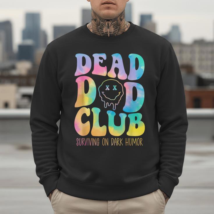Dead Dad Club Surviving On Dark Humor Hippie Men Sweatshirt