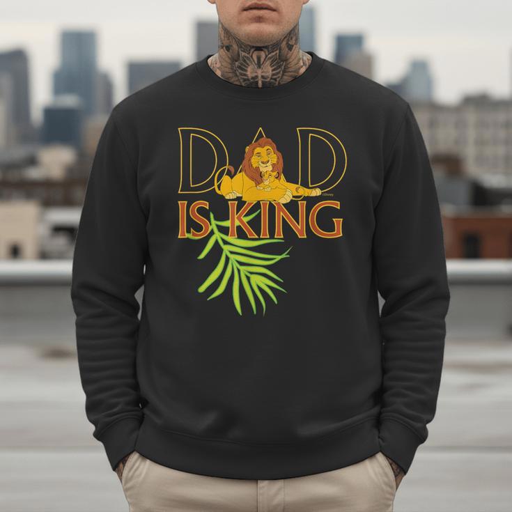 Disney The Lion King Dad Is King Mufasa & Simba Father's Day Men Sweatshirt