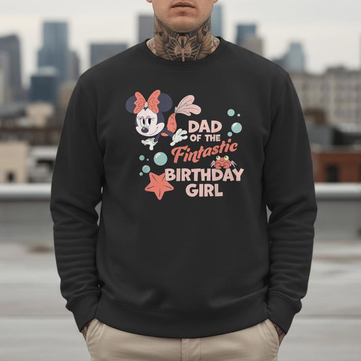 Disney Minnie Mouse Mermaid Dad Of The Birthday Girl Men Sweatshirt