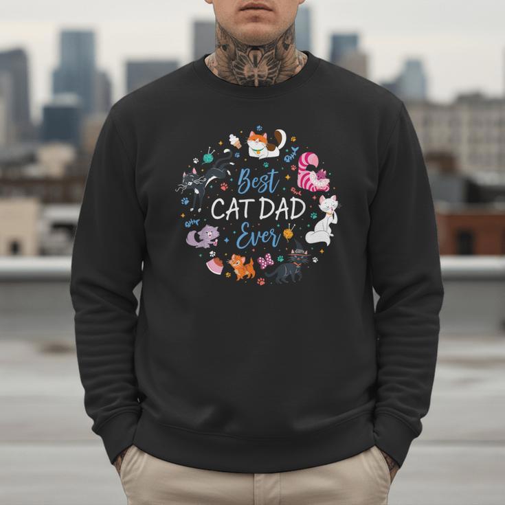 Disney Pet Parent Father’s Day Disney Cats Best Cat Dad Ever Men Sweatshirt