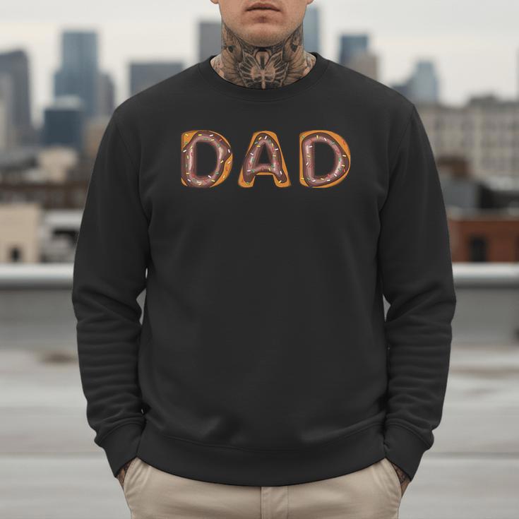 Donut Dad Donut Lover Father's Day For Dad Men Sweatshirt