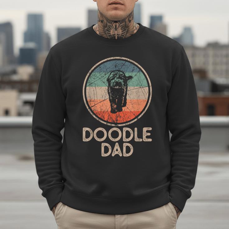 Doodle Dog Vintage Doodle Dad Small Men Sweatshirt