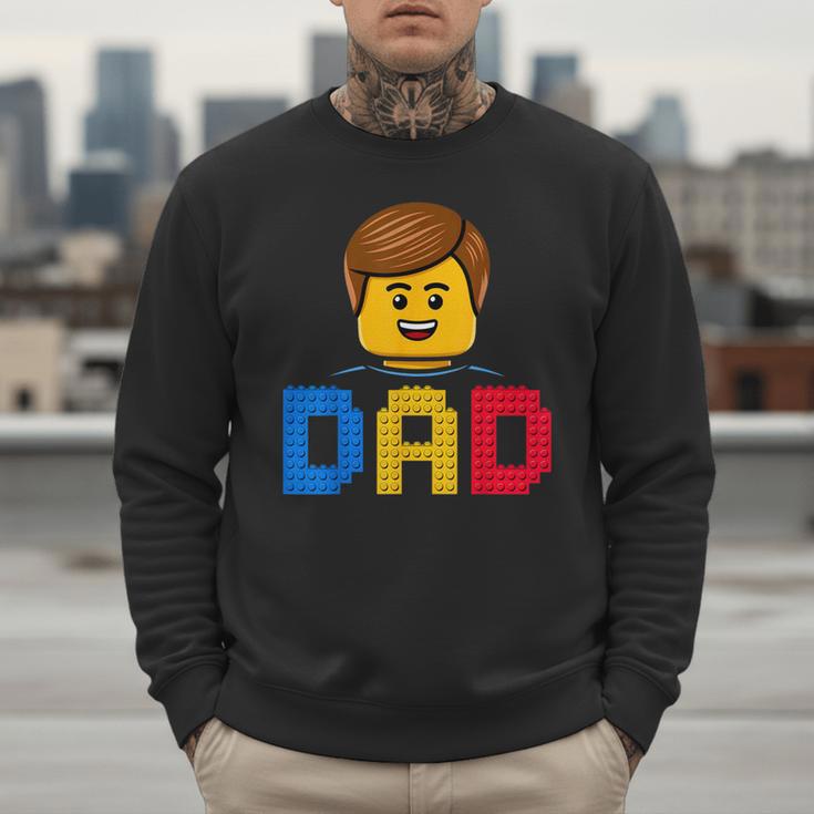 Family Dad Master Builder Building Bricks Blocks Fathers Day Men Sweatshirt Family Dad Master Builder Building Bricks Blocks Fathers Day Men Sweatshirt