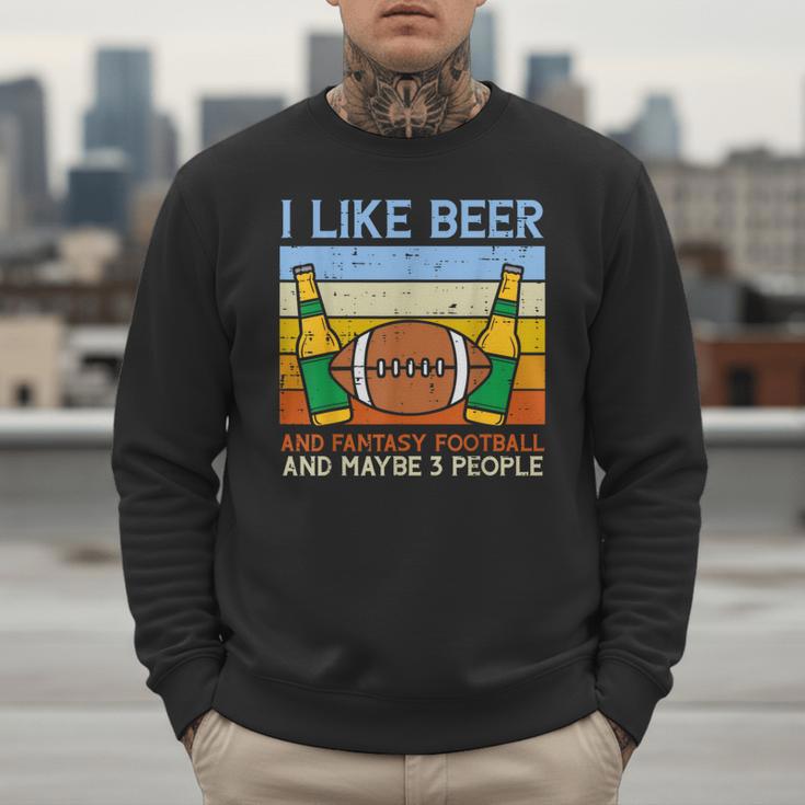 I Like Fantasy Football 3 People Draft Party Dad Men Men Sweatshirt
