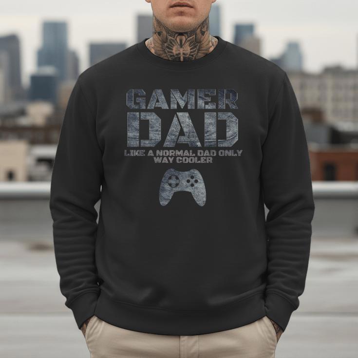 Father Dad Daddy Husband Tshirt Gamer Dad Men Sweatshirt
