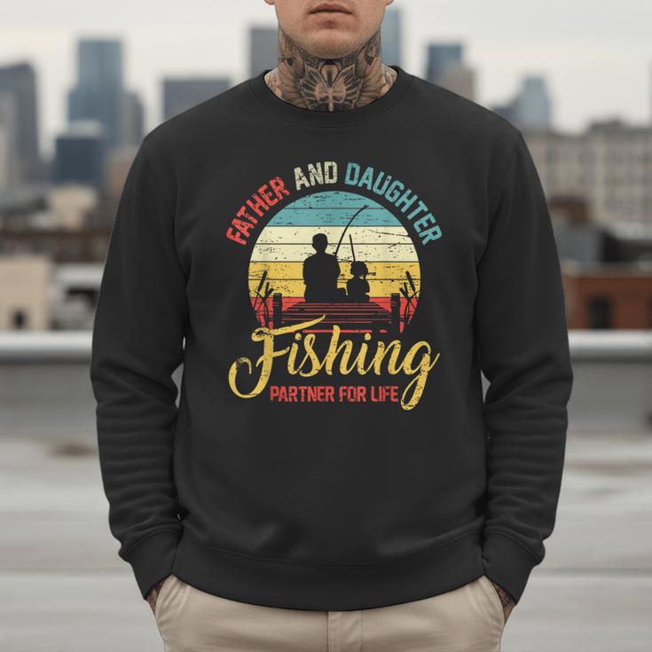 Father Daughter Fishing Partner For Life Retro Matching Dad Men Sweatshirt Father Daughter Fishing Partner For Life Retro Matching Dad Men Sweatshirt