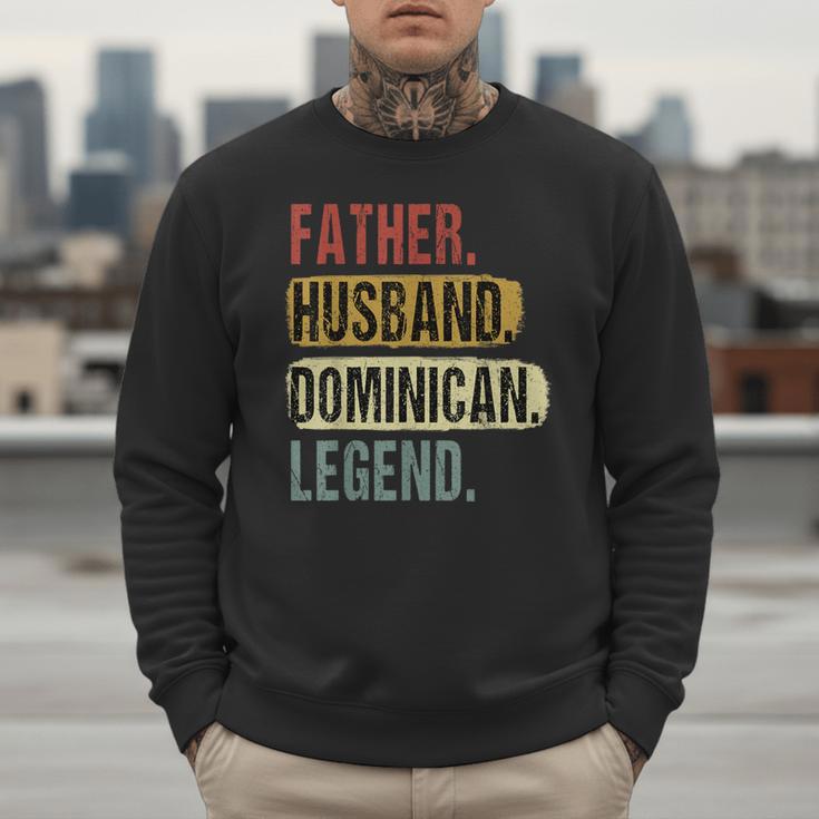 Father Husband Dominican Legend Dominica Dad Father's Day Men Sweatshirt Father Husband Dominican Legend Dominica Dad Father's Day Men Sweatshirt