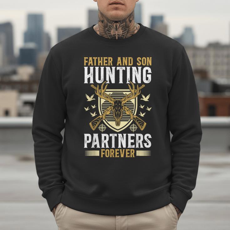 Father And Son Hunting Partners Dad And Son Hunting Buddies Men Sweatshirt