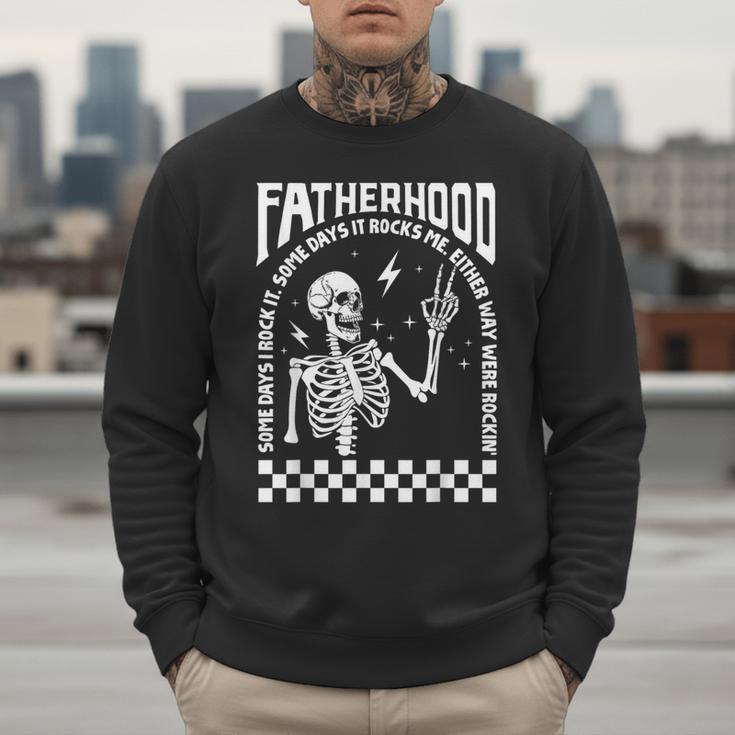 Fatherhood Dad Tour Some Days I Rock It Happy Father's Day Men Sweatshirt