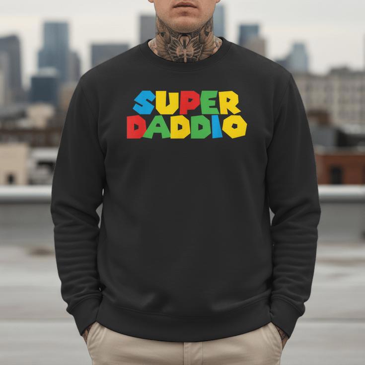 Fatherly Powers Unleashed Gamer Super Dad From Wife & Kids Men Sweatshirt