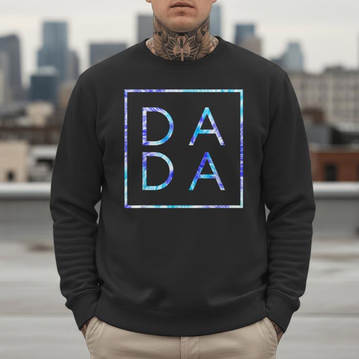 Father's Day For New Dad Dada Him Papa Tie Dye Dada Small Men Sweatshirt