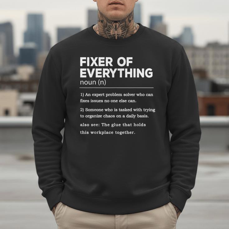 Father's Day For Office Dad Fixer Of Everything Men Sweatshirt