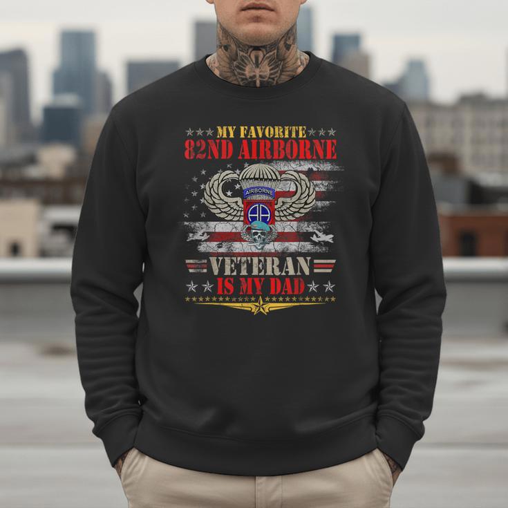 My Favorite 82nd Airborne Is My Dad Veteran Father's Day Men Sweatshirt
