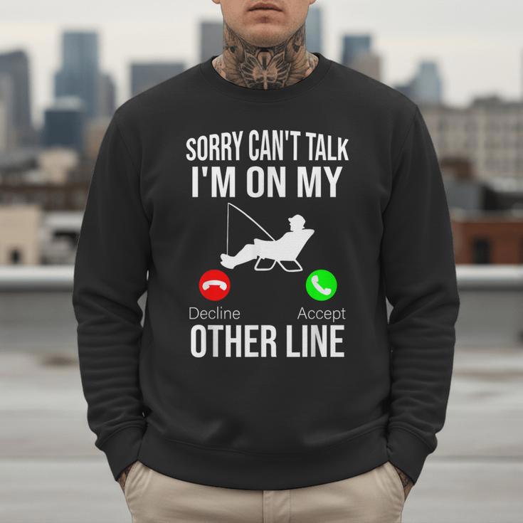 Fishing Dad Men Reel Cool Fish Bass Fishing Men Sweatshirt