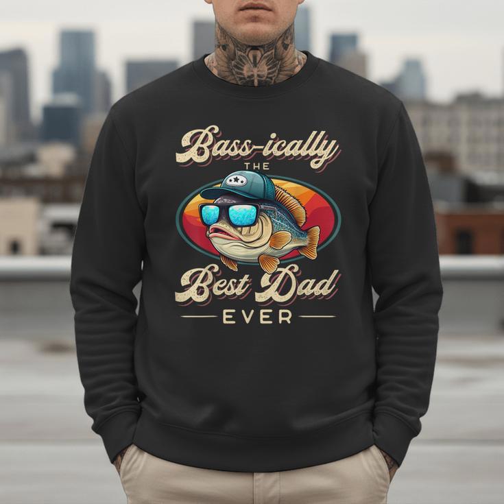 Fishing Father's Day Dad Fisherman Birthday Graphic Men Sweatshirt