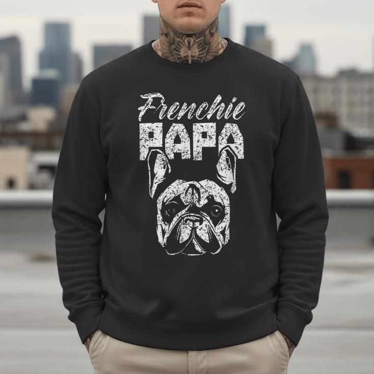 Frenchie Papa Lover Owner French Bulldog Dad Father Daddy Men Sweatshirt