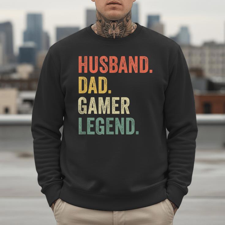 Gamer Husband Dad Video Game Legend Father's Day Men Sweatshirt Gamer Husband Dad Video Game Legend Father's Day Men Sweatshirt