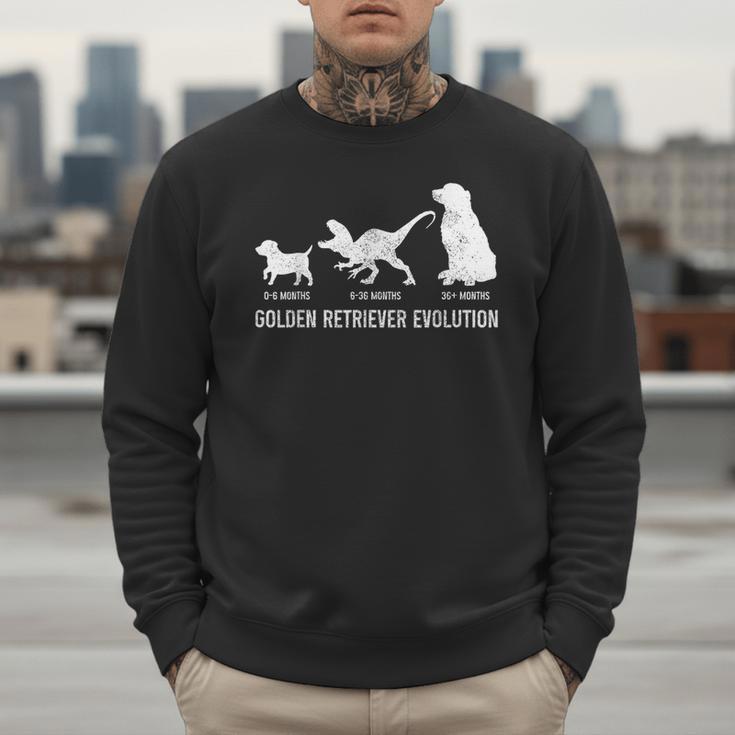 Golden Retriever Mom Dad Puppy Dog Owner Dog Lover Men Sweatshirt