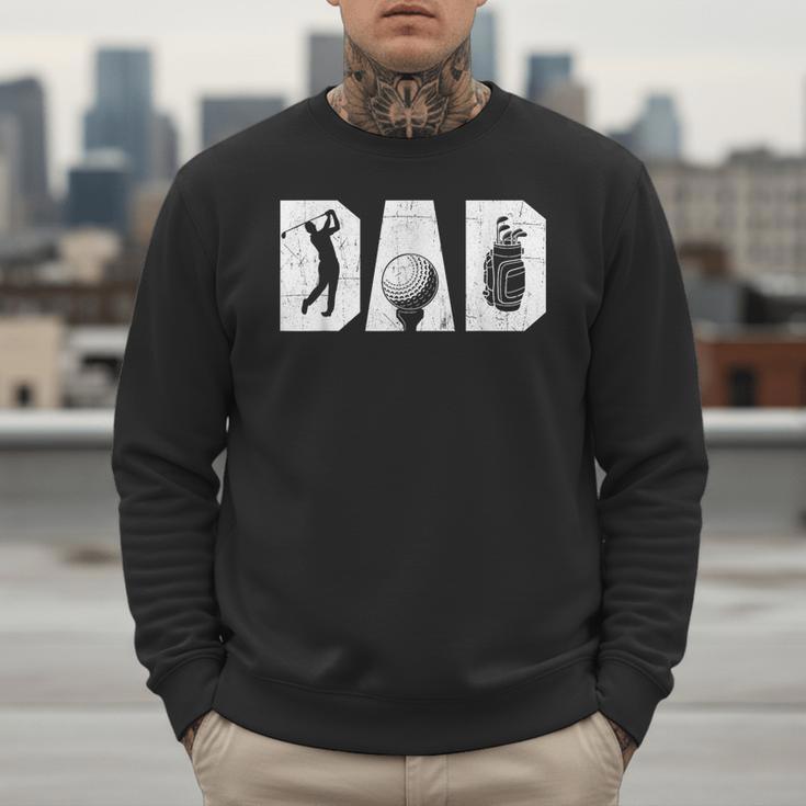 Golfing Dad Golf Lover Golfing Putter Golfer Men Sweatshirt