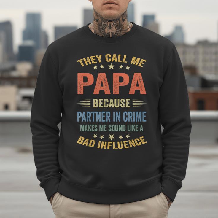 Grandpa Shirts Dad Partner In Crime Shirt Men Sweatshirt