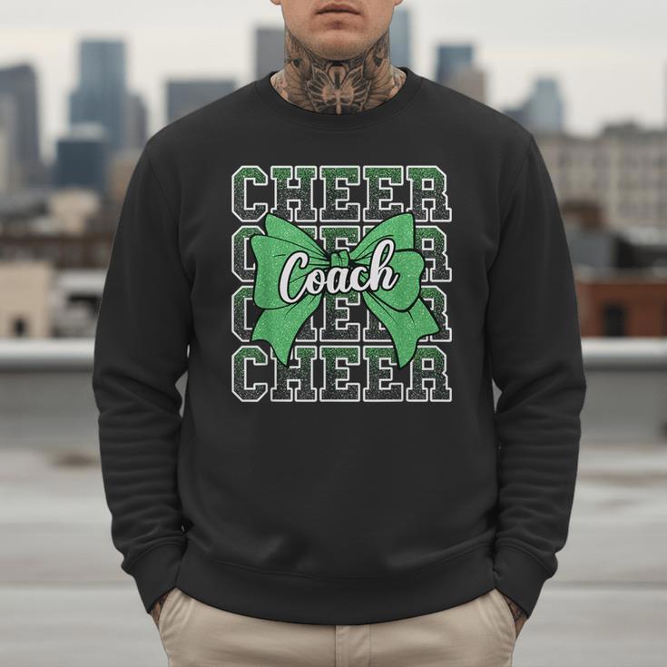 Green Sport Loud Proud Cheer Coach Dad Father's Day Men Sweatshirt