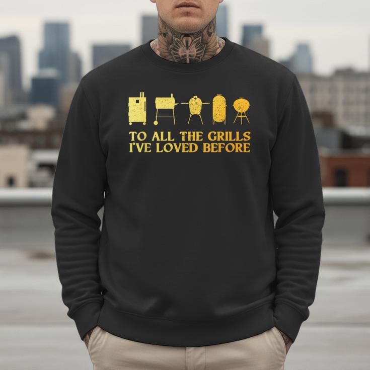 Grilling Art For Men Dad Barbecue Meat Smoking BBQ Men Sweatshirt Grilling Art For Men Dad Barbecue Meat Smoking BBQ Men Sweatshirt