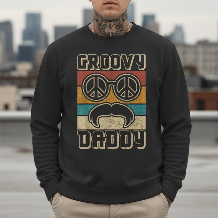 Groovy Daddy 60s Outfit 70s Themed Party Costume Dad Hippie Men Sweatshirt