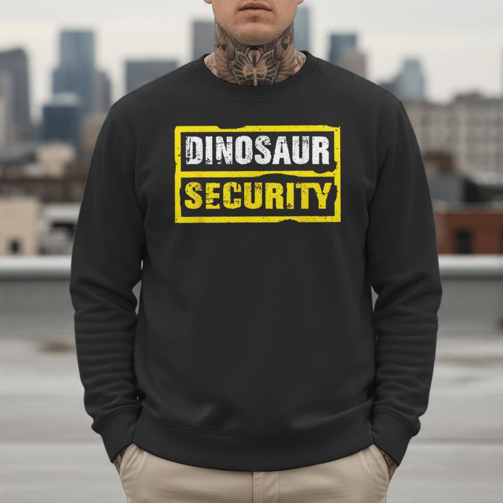 Halloween Adult Costume Dinosaur Security Dad Mom Men Sweatshirt