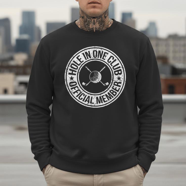 Hole In One Golf Dad & Cart Golfer Men Sweatshirt