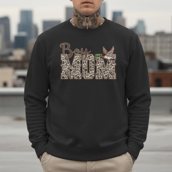 Hunting Boy Mom Duck Camouflage Camo Preppy Camo Dad Men Sweatshirt