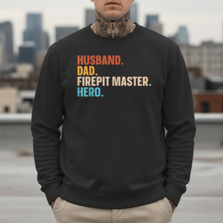 Husband Dad Firepit Master Hero Men Sweatshirt