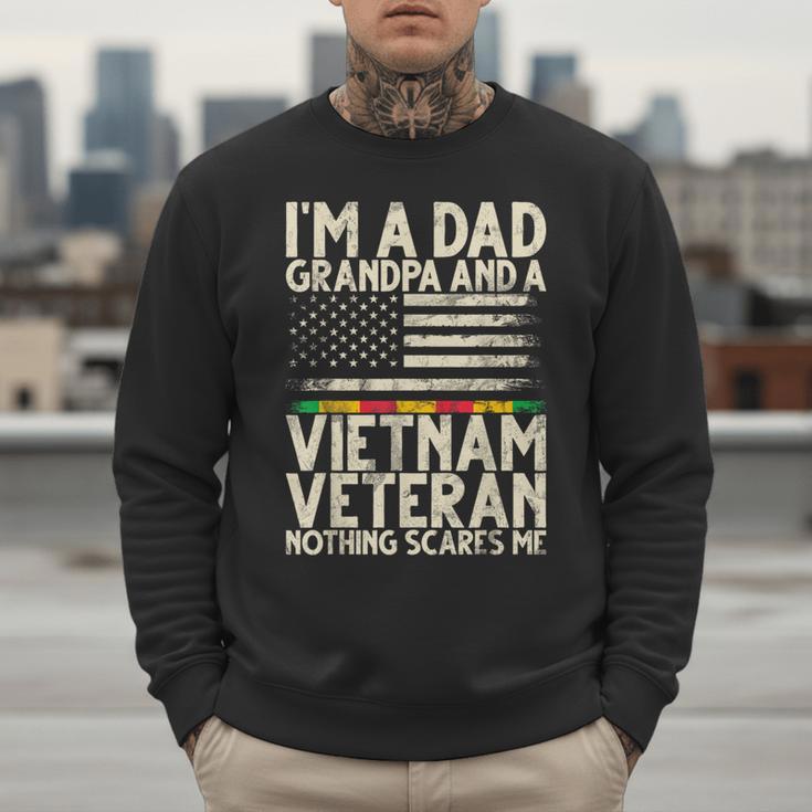 I'm A Dad Grandpa And A Vietnam Veteran Nothing Scares Me Men Sweatshirt