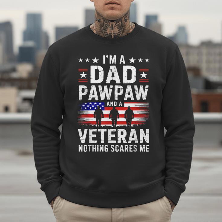 I'm A Dad Pawpaw And A Veteran Shirt Men Grandpa Fathers Day Men Sweatshirt